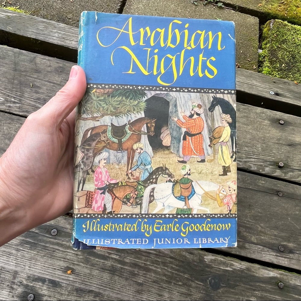 Vintage Arabian Nights Hardcover Book 1946 1st Edition Junior Library